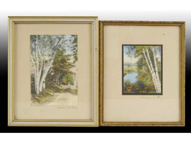 Appraisal: Lot of Wallace Nutting Prints Description Honeymoon Stroll - x