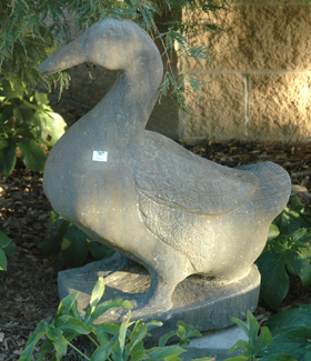 Appraisal: A CONCRETE FIGURE OF A DUCK