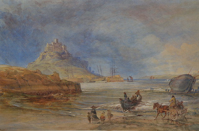 Appraisal: AN EARLY TH CENTURY ENGLISH SCHOOL St Michael's Mount watercolour