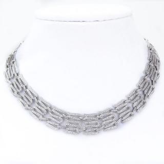 Appraisal: Contemporary Approx Micro Pave Set Diamond and Karat White Gold