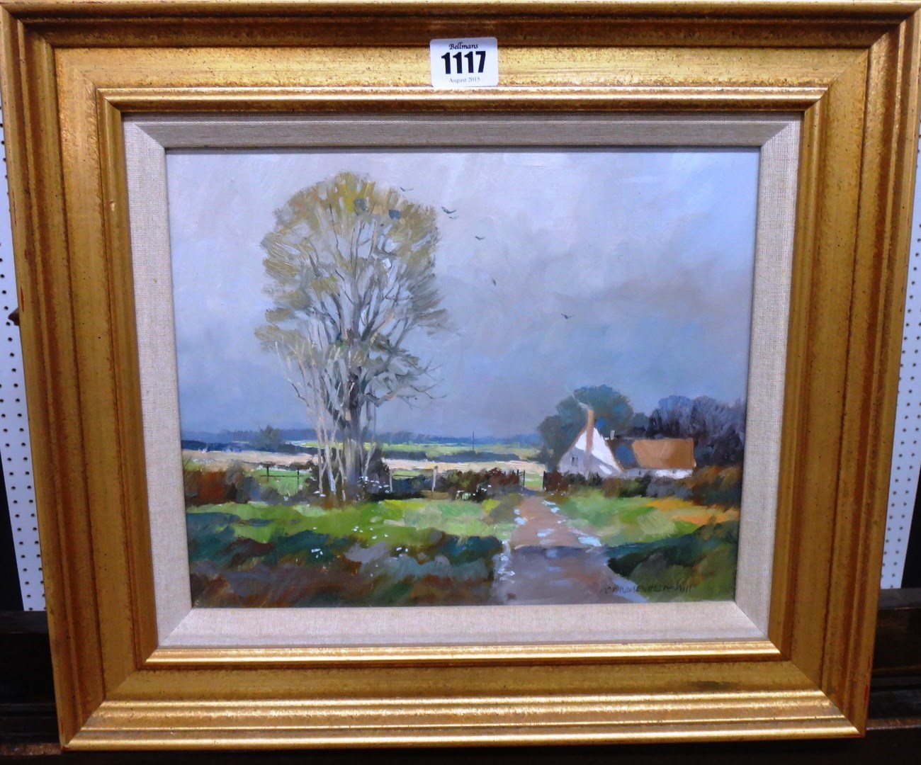 Appraisal: Norman Battershill - Autumn Light oil on board signed cm