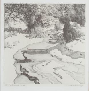 Appraisal: The Frozen Stream by Ernest Martin Hennings Ernest Hennings -