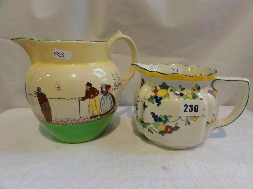 Appraisal: A Royal Doulton Seriesware jug with printed and infilled decoration