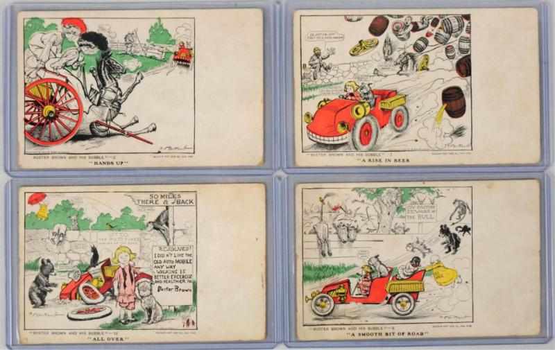 Appraisal: Lot of Buster Brown Postcards Rare Condition Excellent Size Each