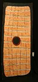 Appraisal: Emmanuel Wurrkidj Untitled ochre on bark x cm Provenance Maningrida