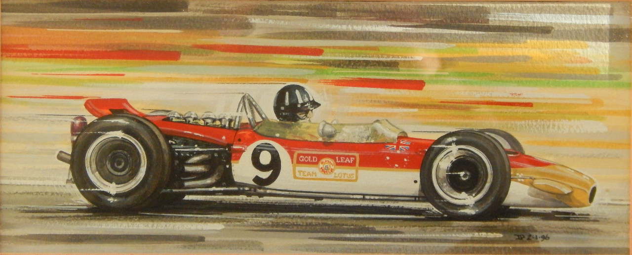 Appraisal: David Purvis thC Graham Hill in his Lotus at Monaco