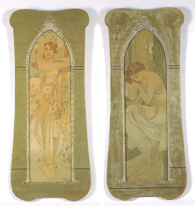 Appraisal: ALPHONSE M MUCHA New York N Y - TWO original