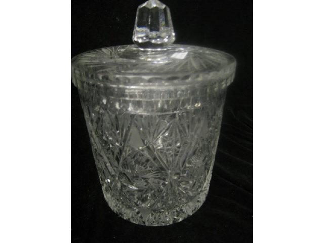 Appraisal: Cut Crystal Biscuit or Cracker Jar