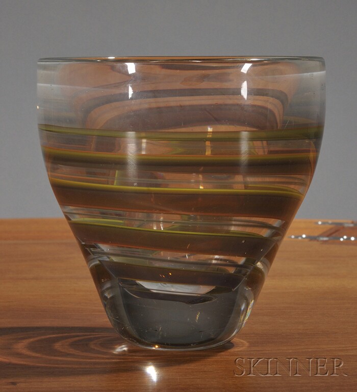 Appraisal: Leerdam Art Glass Bowl Designed by Floris Meydam Netherlands c