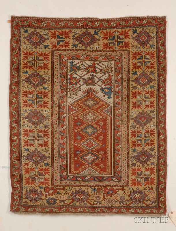 Appraisal: Melas Prayer Rug Southwest Anatolia second half th century some