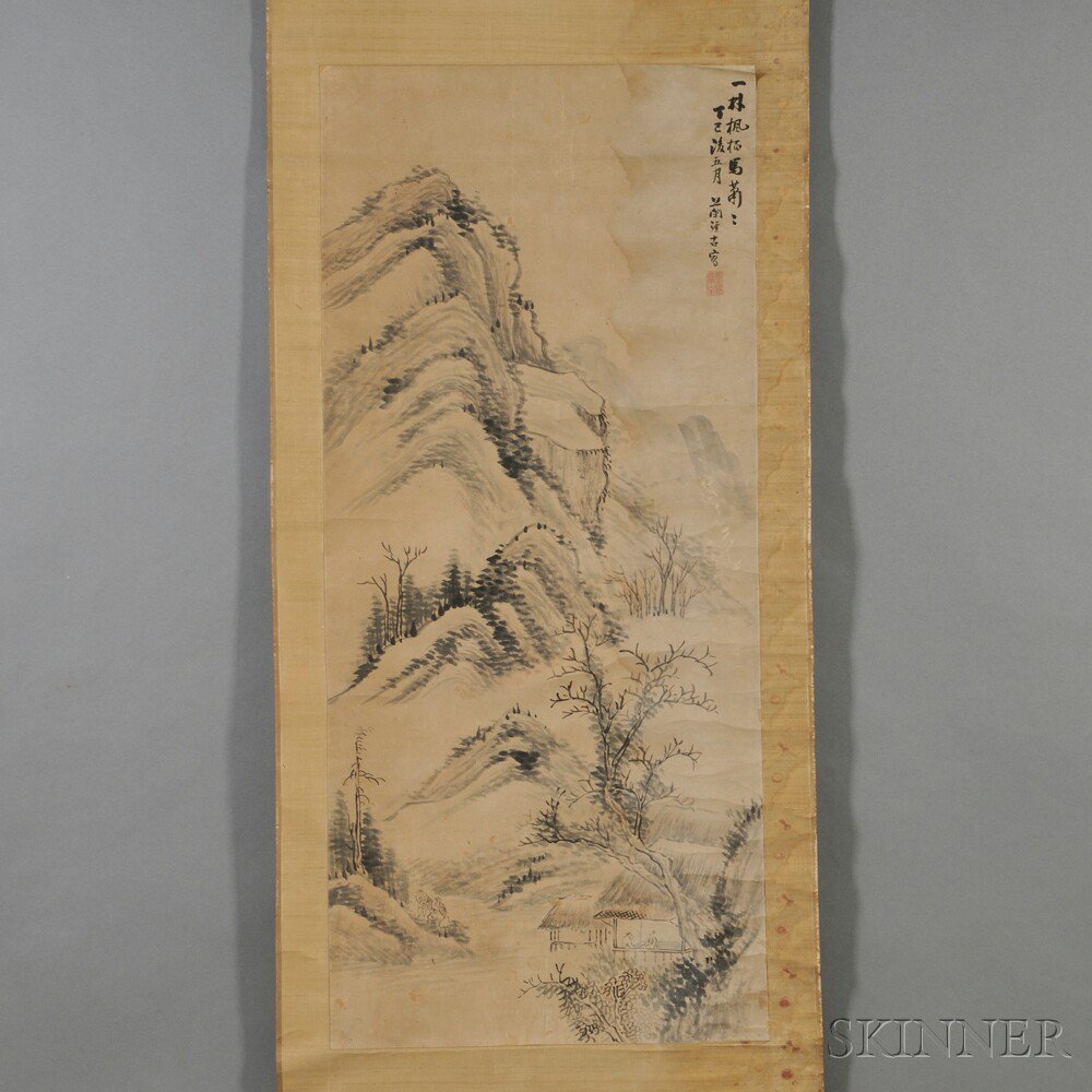 Appraisal: Hanging Scroll China th th century ink and color on