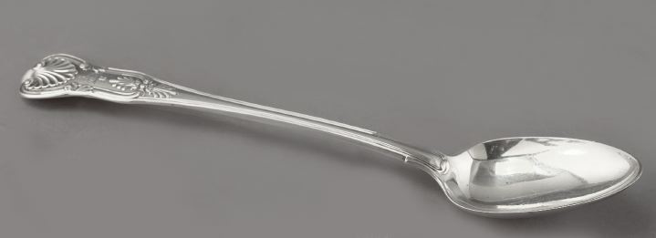 Appraisal: Good George IV Sterling Silver King's Shell Stuffing Spoon London