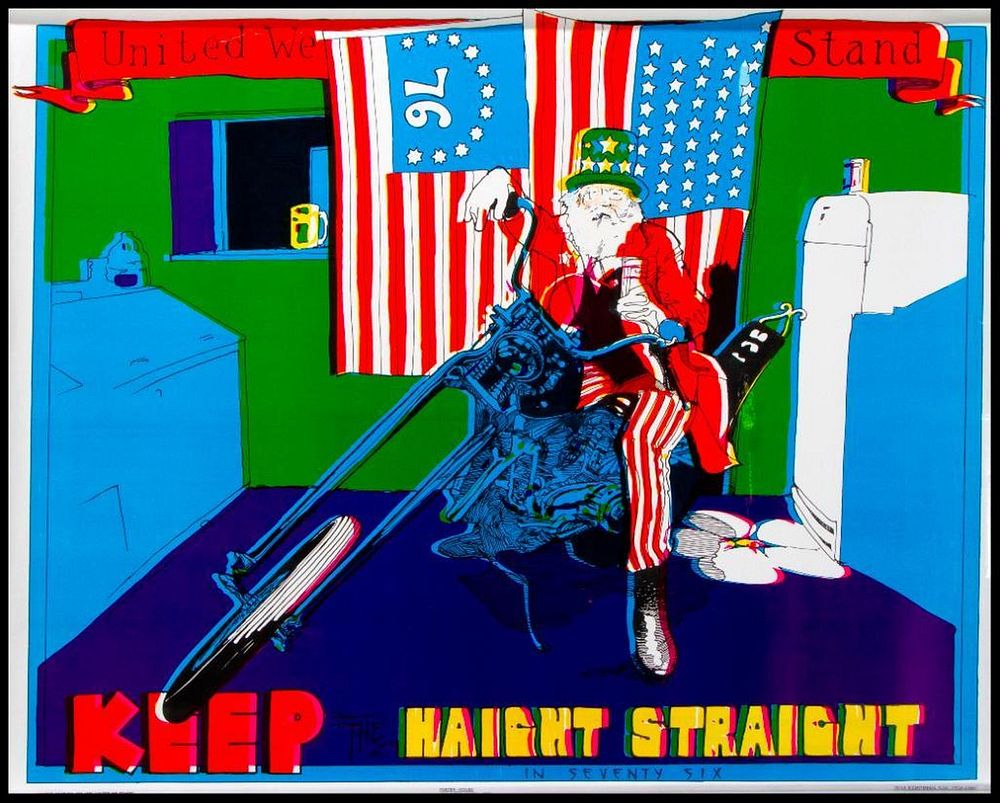 Appraisal: Gerry Garcia A Keep Haight Straight poster by Stanley Mouse