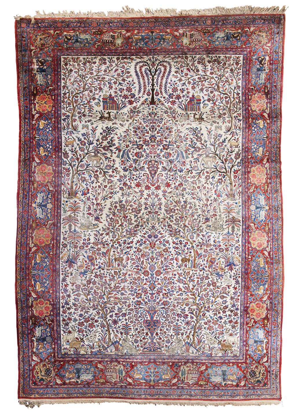 Appraisal: KASHAN CARPET CENTRAL PERSIA LATE TH EARLY TH CENTURY the