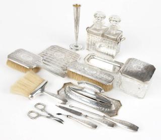 Appraisal: A Gorham sterling silver gentleman's dresser set Circa - Providence