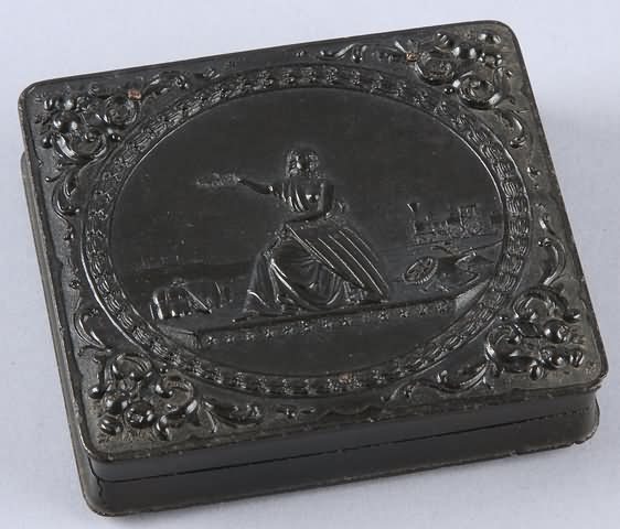 Appraisal: Sixth plate union case Seated Liberty with Shield Krainik- Case