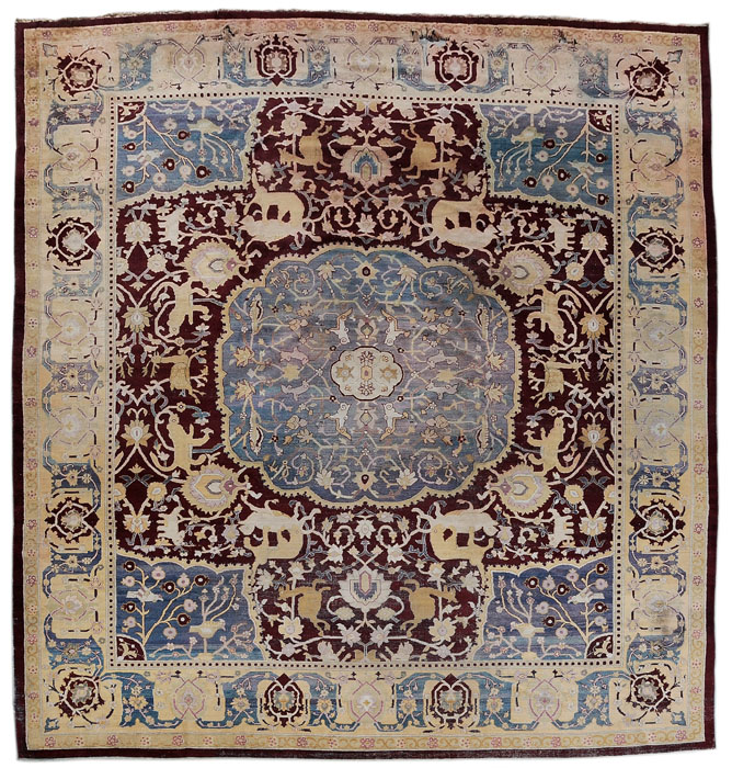 Appraisal: Agra Carpet Indian late th century central medallion with joined