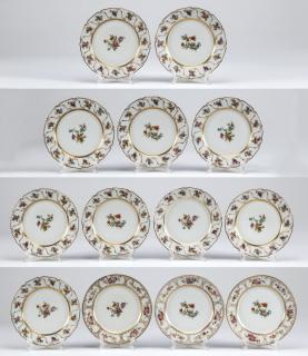 Appraisal: W Guerin and Co Limoges dinner plates dia W Guerin