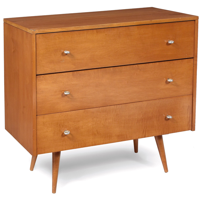 Appraisal: Paul McCobb Planner Group cabinet by Winchendon maple three drawers