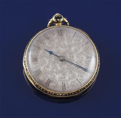 Appraisal: A William IV ct gold open faced pocket watch The