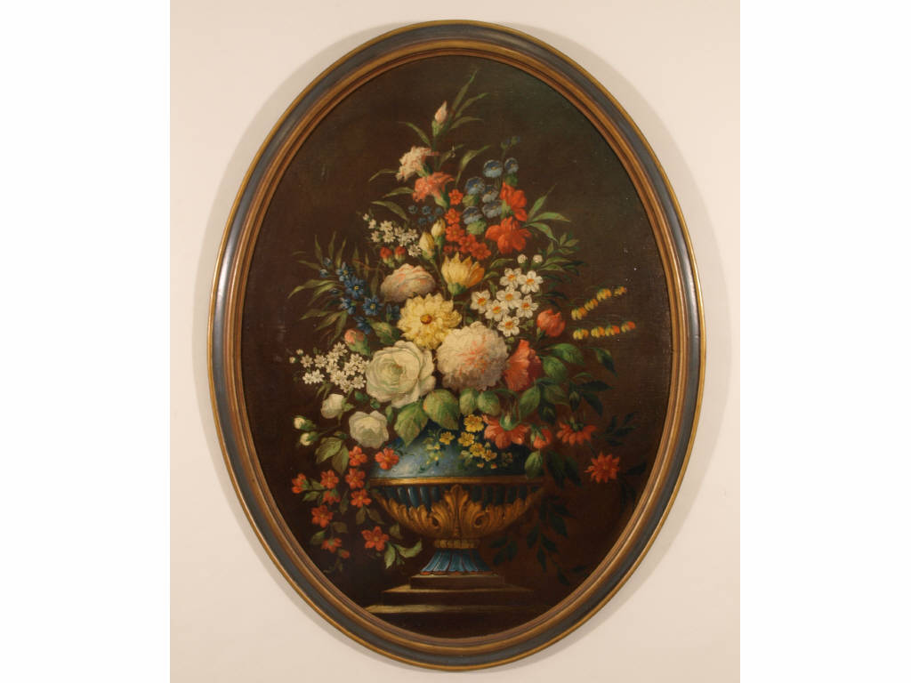 Appraisal: A S Giovonni It th c Floral Still Life oil