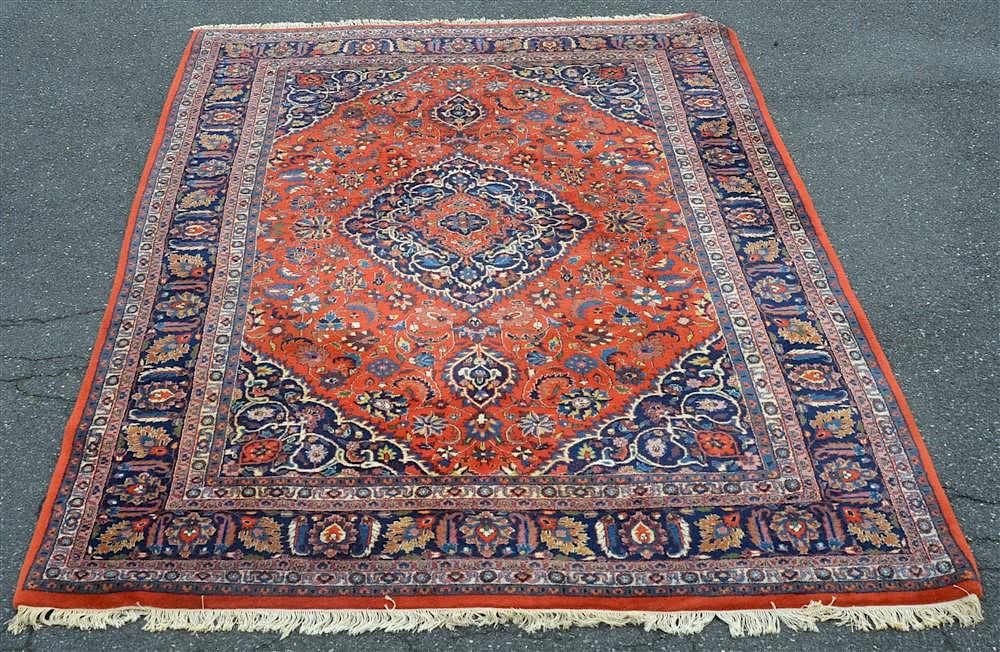 Appraisal: Vintage Persian Multi-color floral Room Size Rug Vintage Persian Red