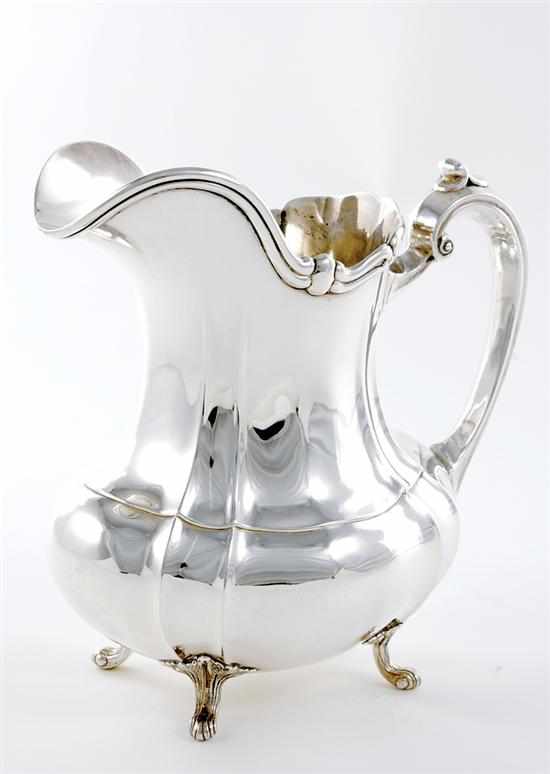 Appraisal: Fisher sterling beverage pitcher Duncan pattern marked Fisher Sterling Footed