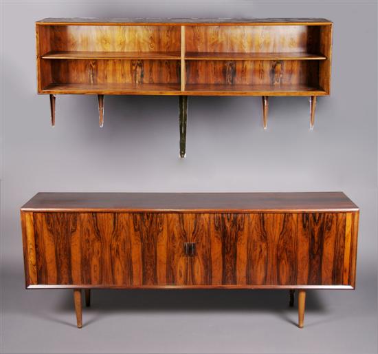 Appraisal: A Scandinavian Teak Sideboard Height of first x width x