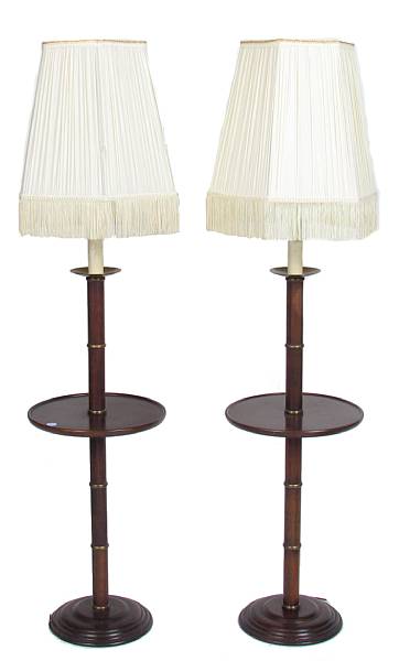 Appraisal: A pair of table lamps with shades height in diameter