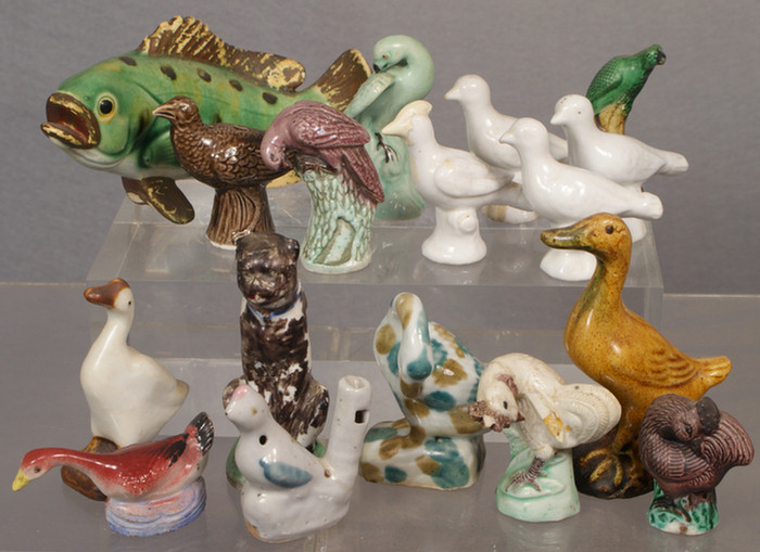 Appraisal: Chinese export porcelain lot of pcs assorted birds animals and