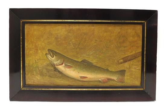 Appraisal: Alonzo Warren American - Forge-pond Trout Plymouth Mass oil on