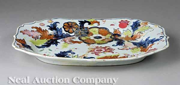 Appraisal: A Chinese Export Porcelain Tobacco Leaf Platter probably early th