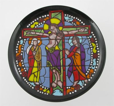 Appraisal: Chartres Cathedral Plate' a limited edition Poole Pottery wall plate