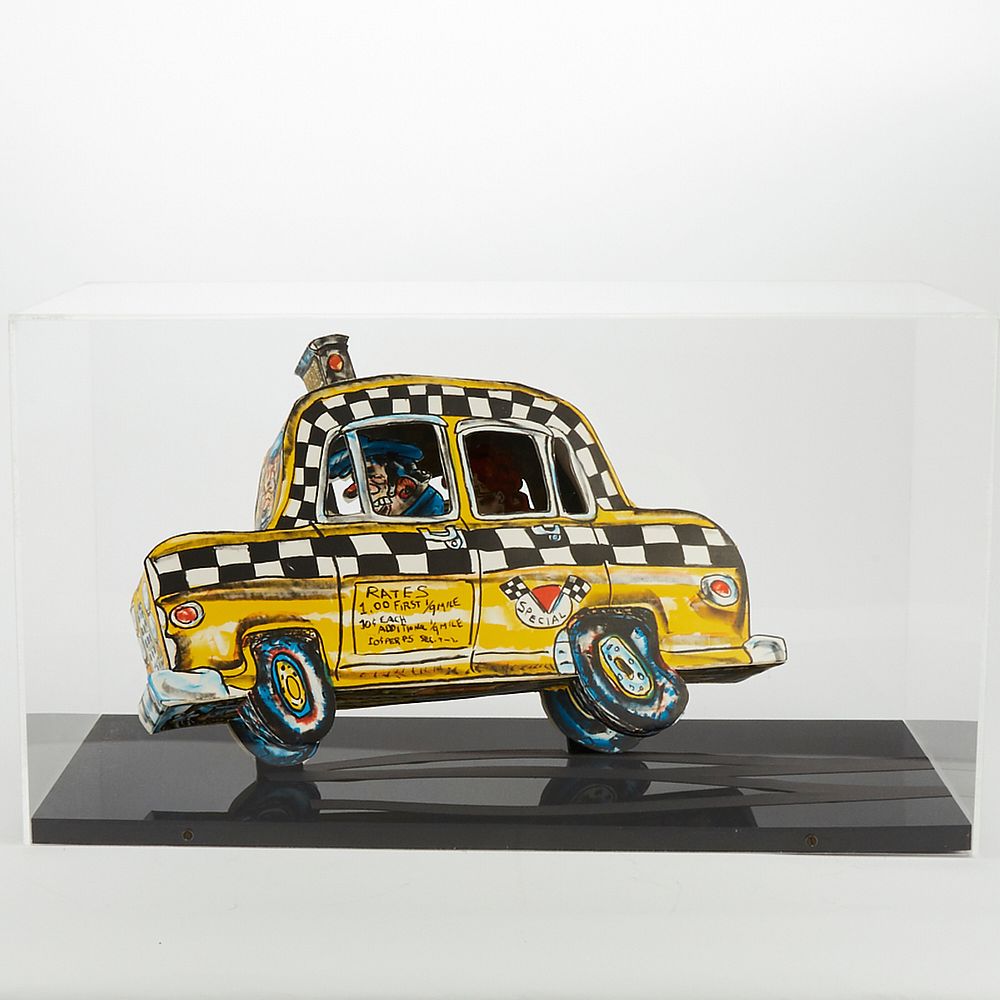 Appraisal: Red Grooms Ruckus Taxi -D Lithograph Sculptur Red Grooms b