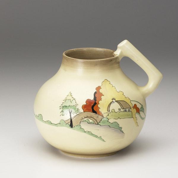 Appraisal: CLARICE CLIFF Lorna pitcher A few short scratches Stamped mark