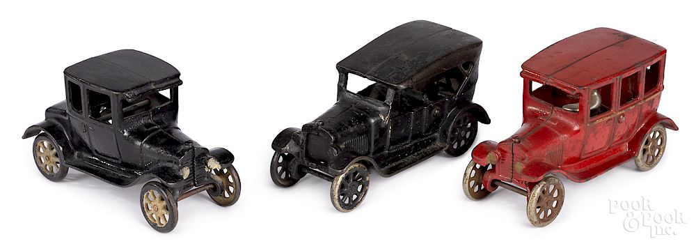 Appraisal: Three Arcade cast iron vehicles Three Arcade cast iron vehicles