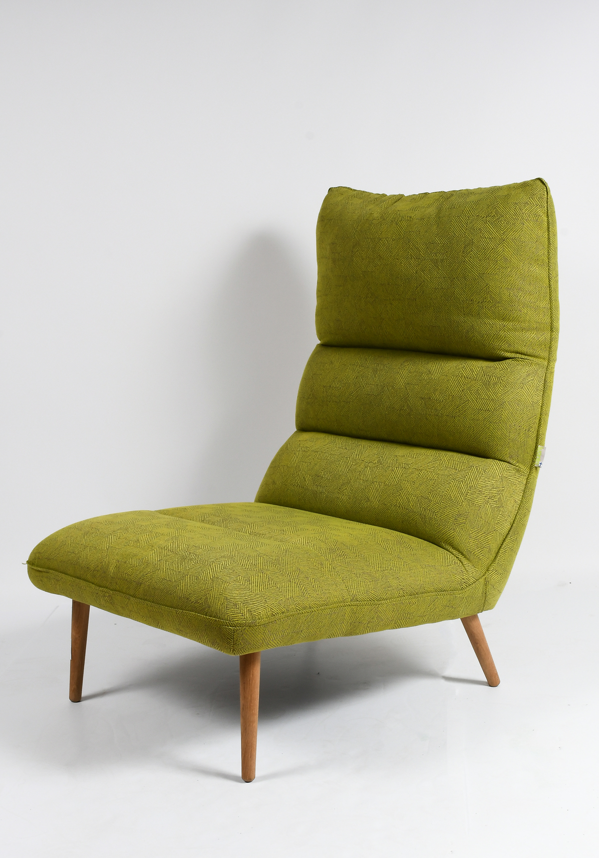 Appraisal: LUONTO FINLAND LOUNGE CHAIR Large tufted MCM style Luonto Lounge