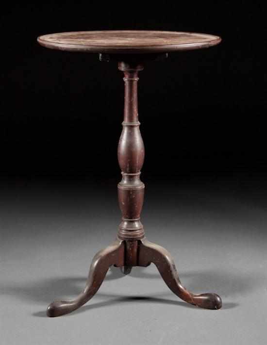 Appraisal: Federal mahogany tilt-top candlestand Mid-Atlantic States fourth quarter- th century