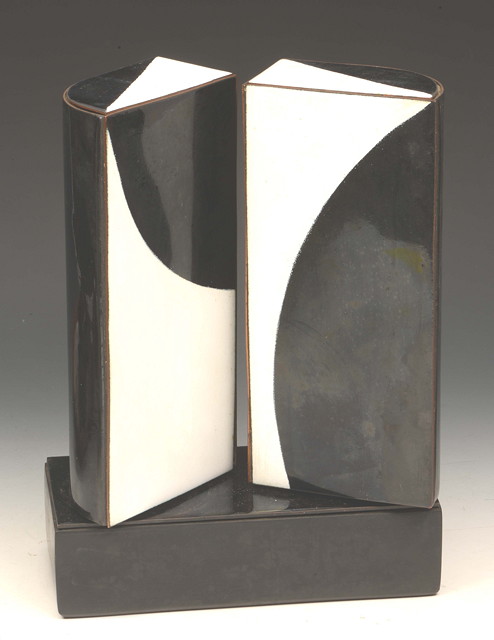 Appraisal: Ann Robin Banks British - Standing revolving sculpture black and