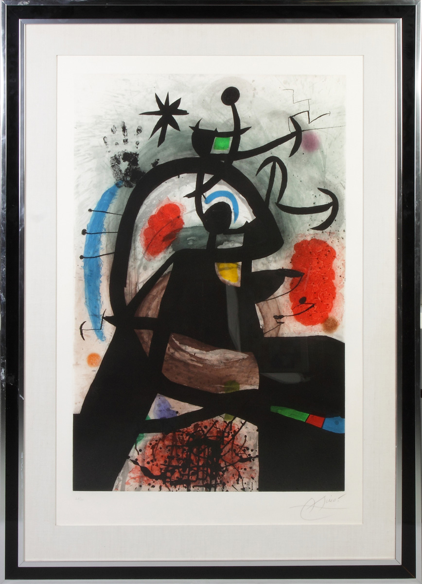 Appraisal: Joan Miro Spanish - Le Permissionnaire C Sgn Lower right