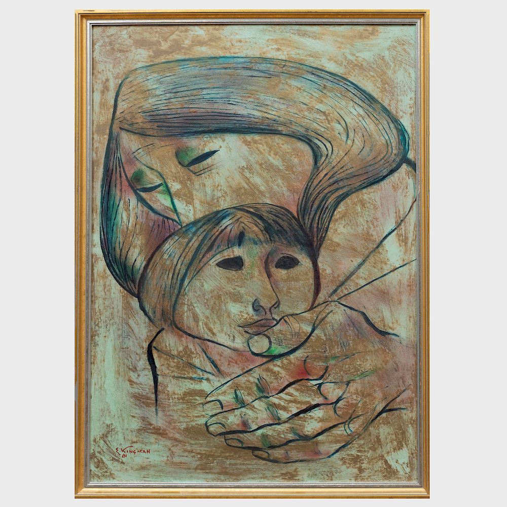 Appraisal: Eduardo Kingman - Untitled Oil on masonite signed 'E Kingman'