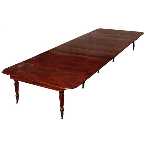 Appraisal: A George IV mahogany 'Imperial' dining table by Gillows with