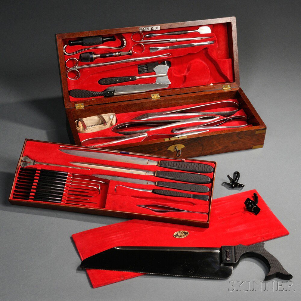 Appraisal: William Snowden Surgical Set Philadelphia Pennsylvania c with approximately thirty