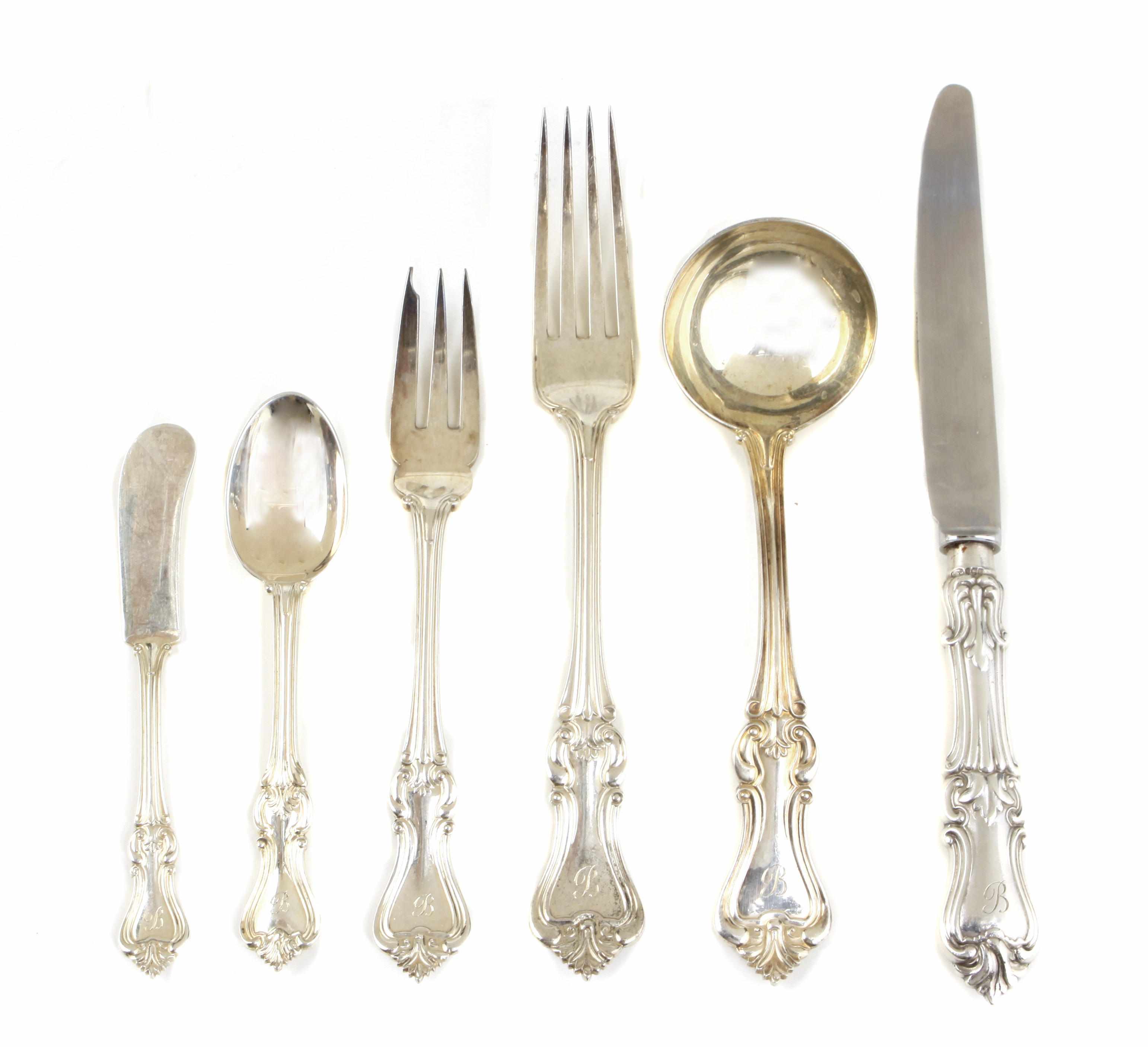 Appraisal: An Elizabeth II sterling silver assembled part flatware service for