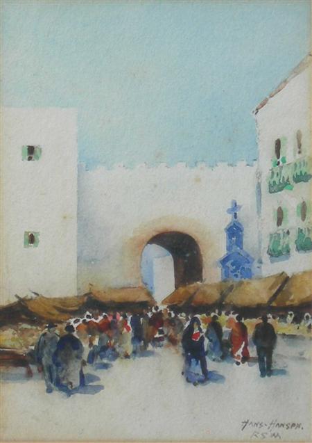 Appraisal: HANS JACOB HANSEN R S W SCOTTISH - SEVILLE SQUARE