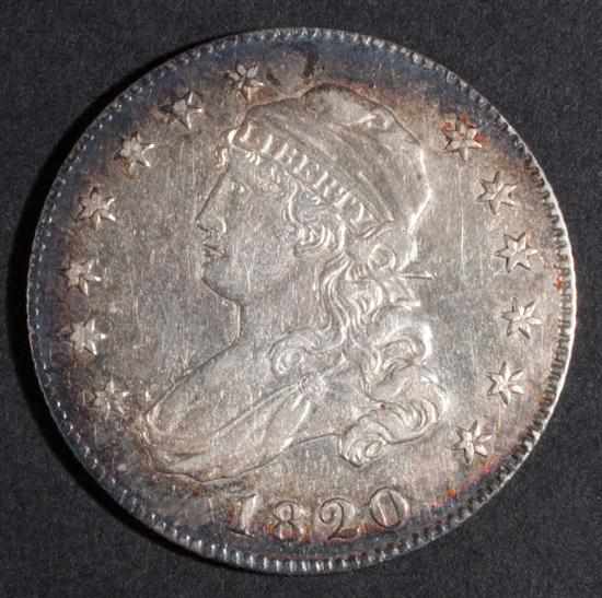 Appraisal: United States capped bust type silver quarter dollar AU- Estimate