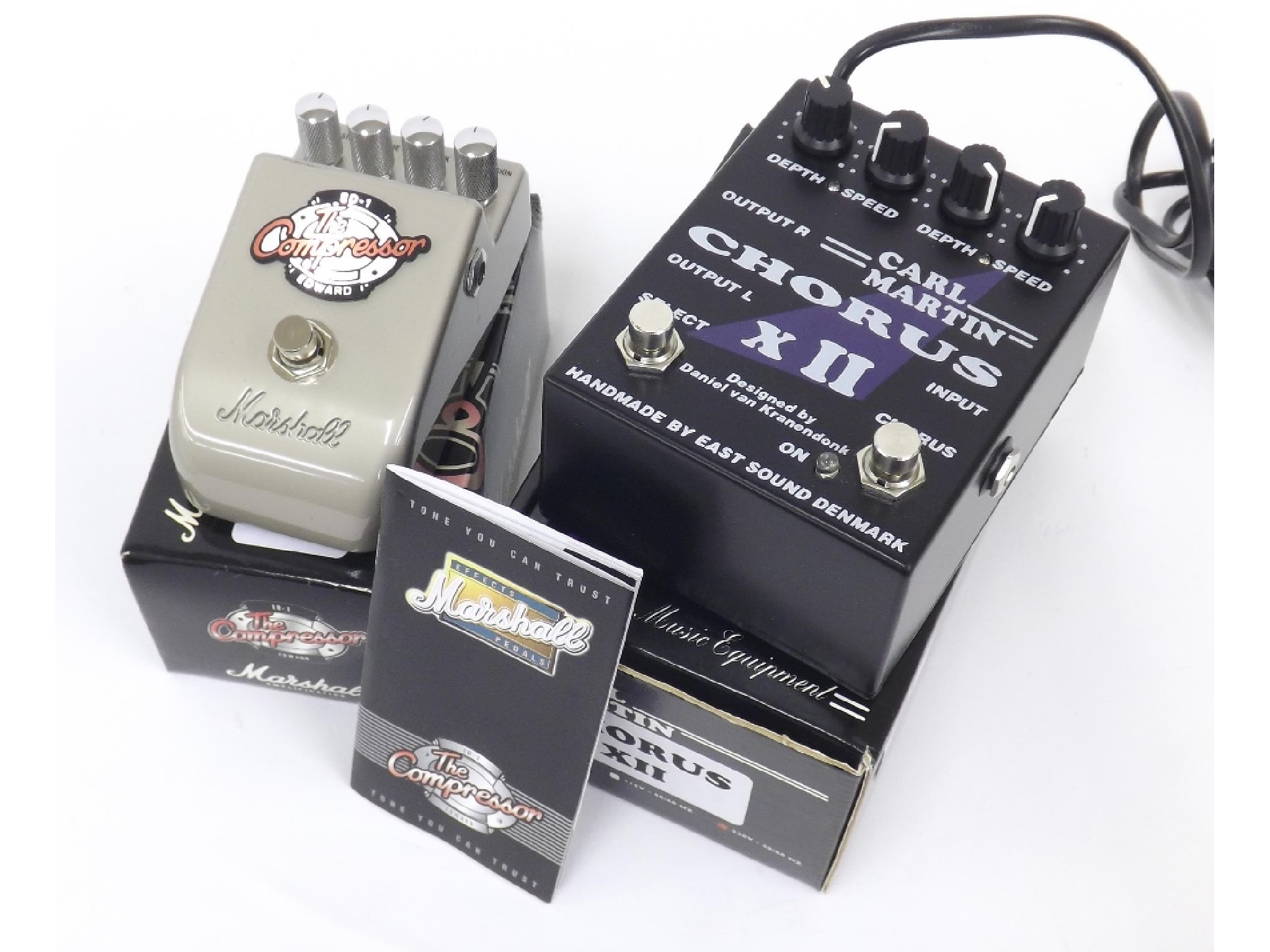 Appraisal: Carl Martin Chorus XII guitar pedal together with a Marshall