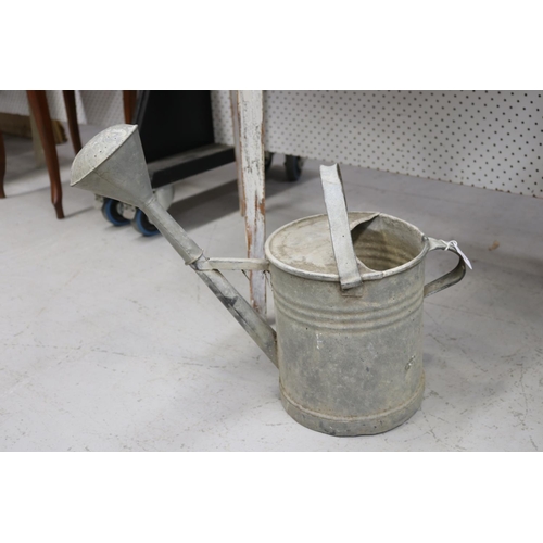 Appraisal: Vintage French gal metal watering can approx cm H x