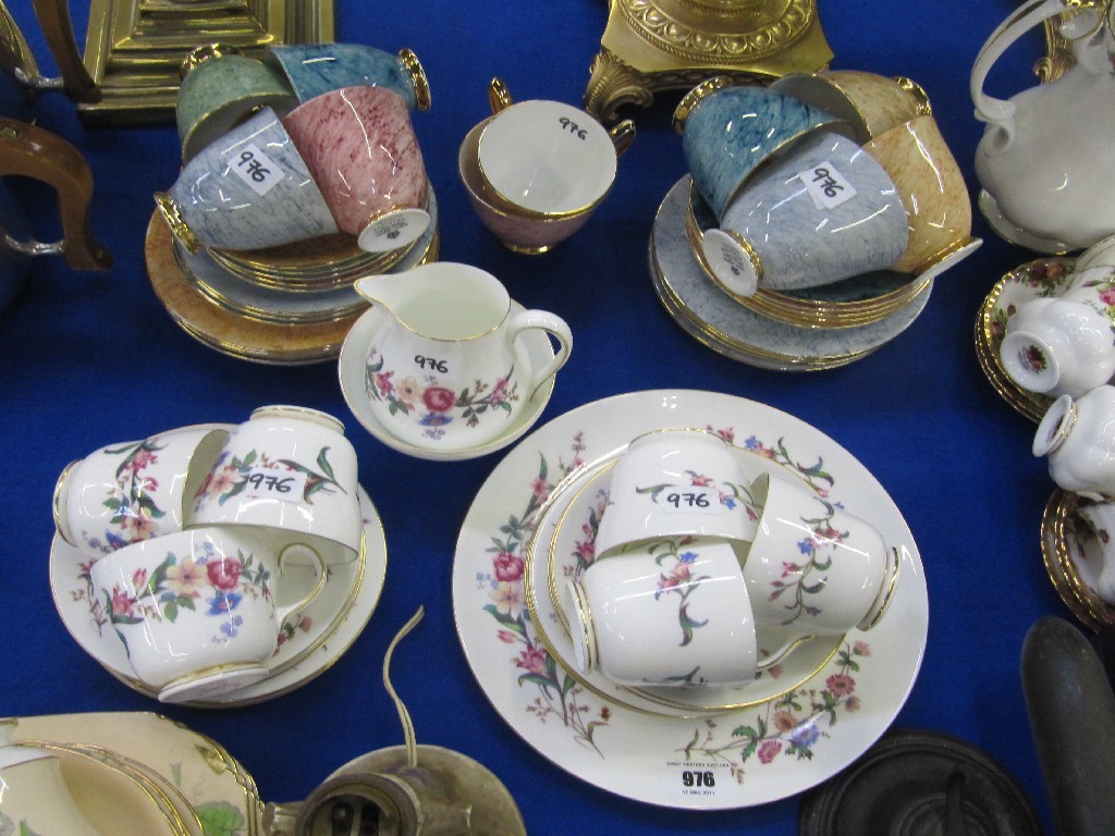 Appraisal: Wedgwood Devon Sprays six setting teaset and a Royal Albert