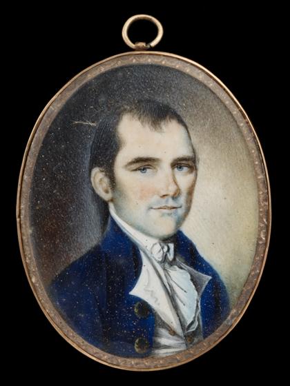 Appraisal: William Verstille - miniature portrait of a young man